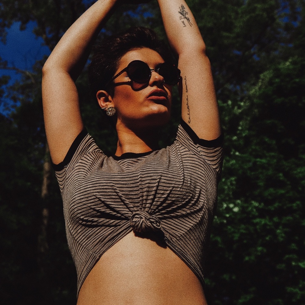Striped Crop Top